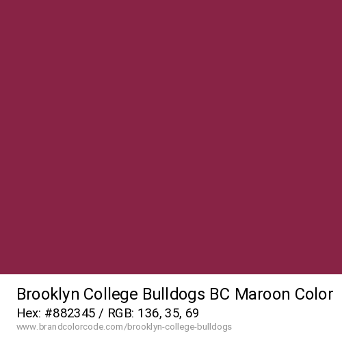 Brooklyn College Bulldogs's BC Maroon color solid image preview