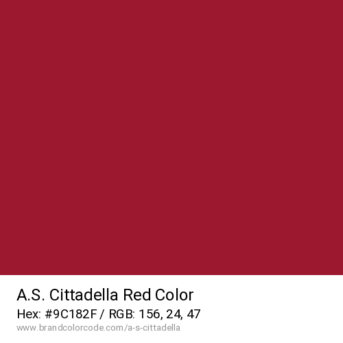 A.S. Cittadella's Red color solid image preview