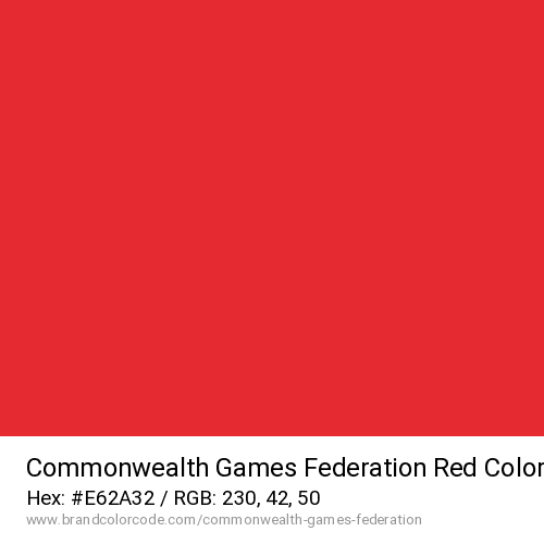 Commonwealth Games Federation's Red color solid image preview
