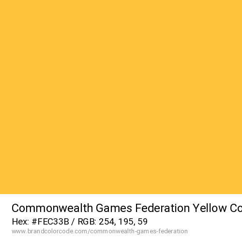 Commonwealth Games Federation's Yellow color solid image preview