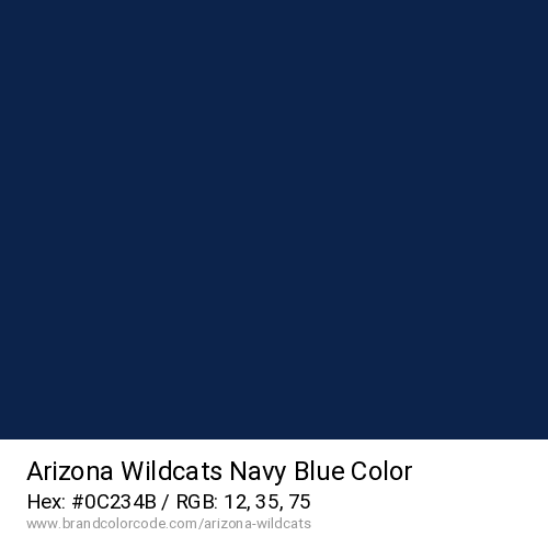 Arizona Wildcats's Navy Blue color solid image preview