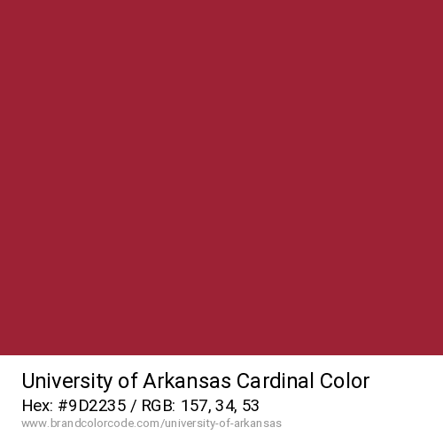 University of Arkansas's Cardinal color solid image preview