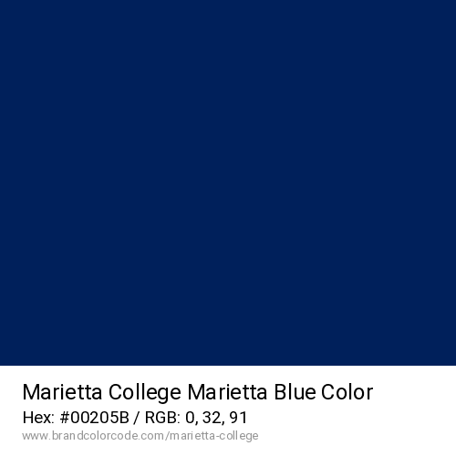 Marietta College's Marietta Blue color solid image preview