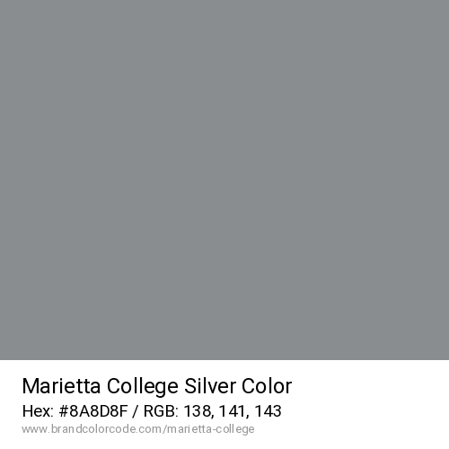 Marietta College's Silver color solid image preview