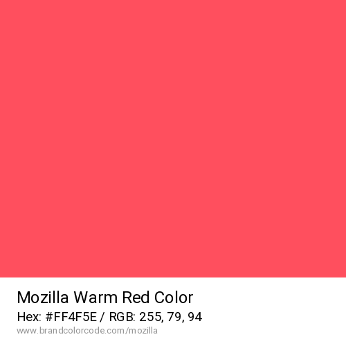 Mozilla's Warm Red color solid image preview