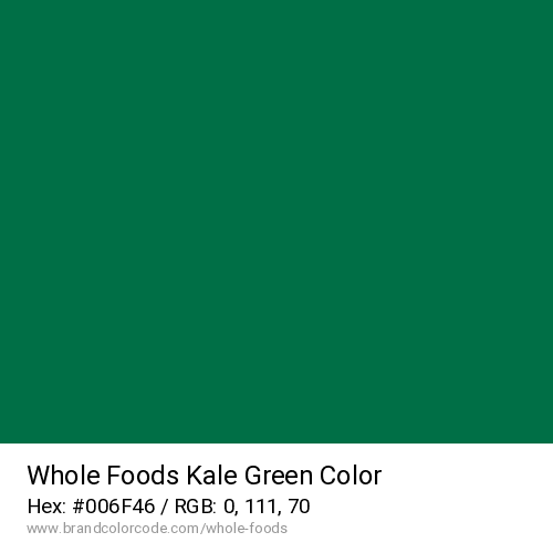 Whole Foods's Kale Green color solid image preview