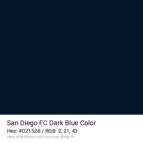 San Diego FC's Dark Blue color solid image preview