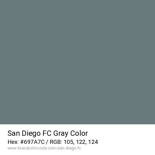 San Diego FC's Gray color solid image preview