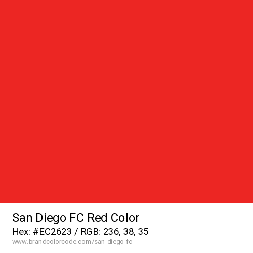 San Diego FC's Red color solid image preview