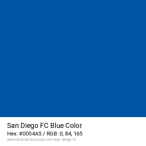 San Diego FC's Blue color solid image preview