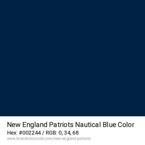 New England Patriots's Nautical Blue color solid image preview