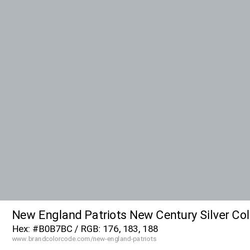 New England Patriots's New Century Silver color solid image preview