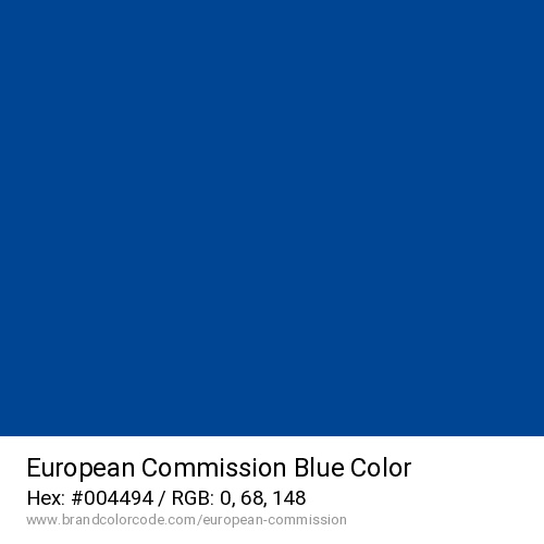 European Commission's Blue color solid image preview
