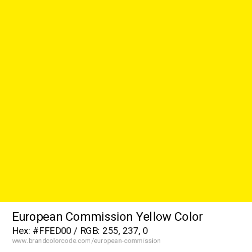 European Commission's Yellow color solid image preview