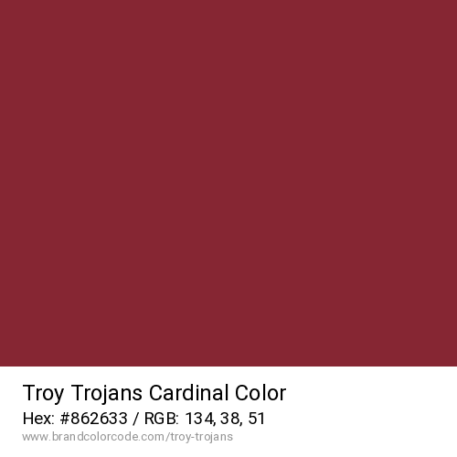 Troy Trojans's Cardinal color solid image preview
