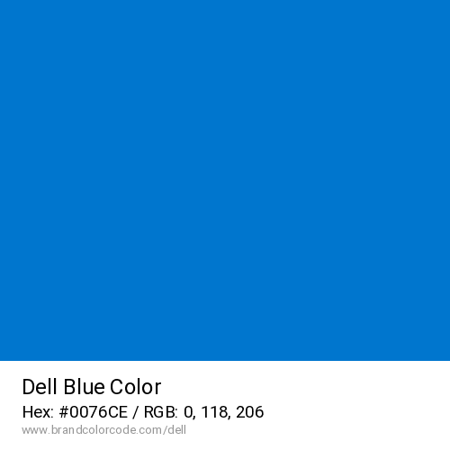 Dell's Blue color solid image preview