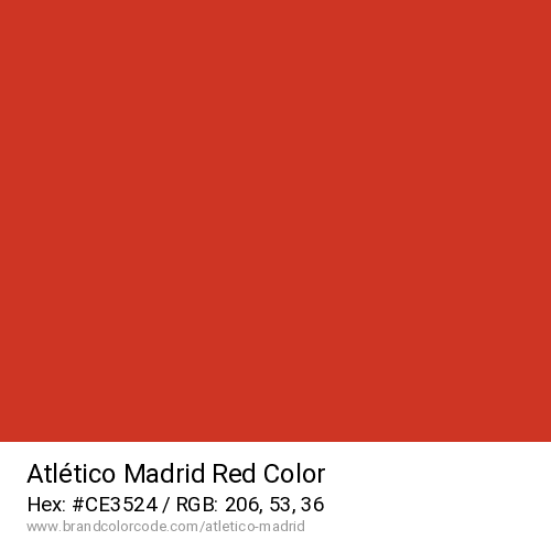 Atlético Madrid's Red color solid image preview