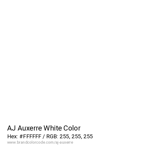 AJ Auxerre's White color solid image preview