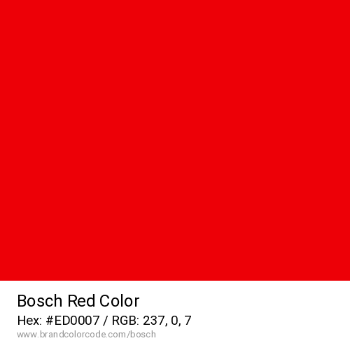 Bosch's Red color solid image preview