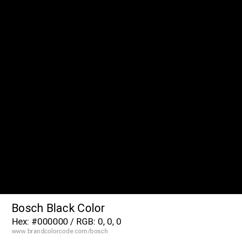 Bosch's Black color solid image preview
