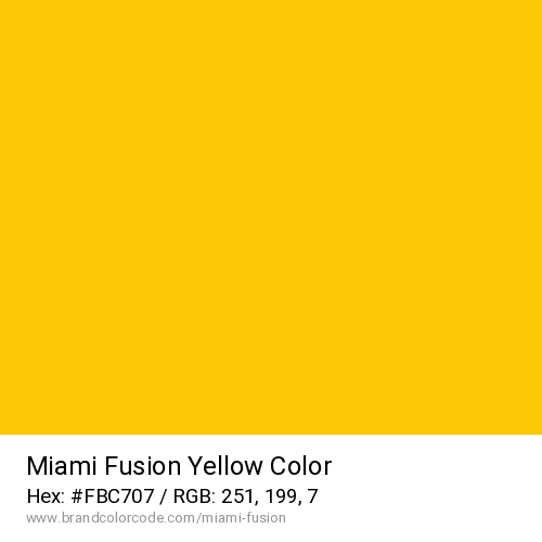 Miami Fusion's Yellow color solid image preview