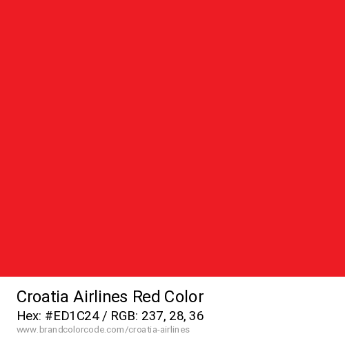 Croatia Airlines's Red color solid image preview