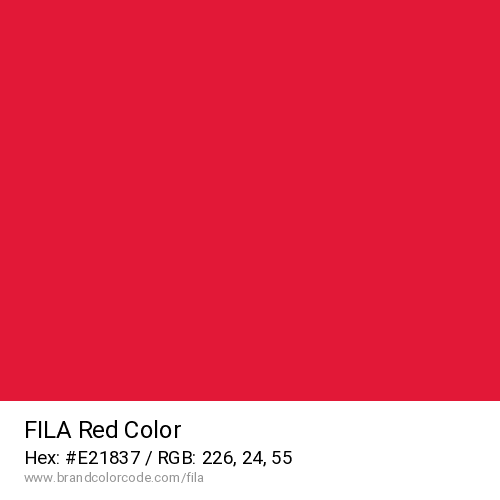 FILA's Red color solid image preview