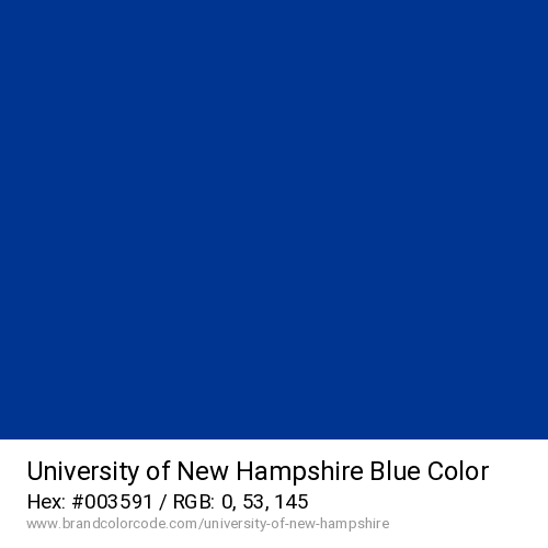 University of New Hampshire's Blue color solid image preview