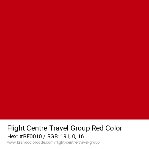 Flight Centre Travel Group's Red color solid image preview