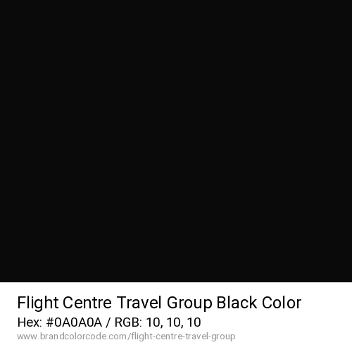 Flight Centre Travel Group's Black color solid image preview