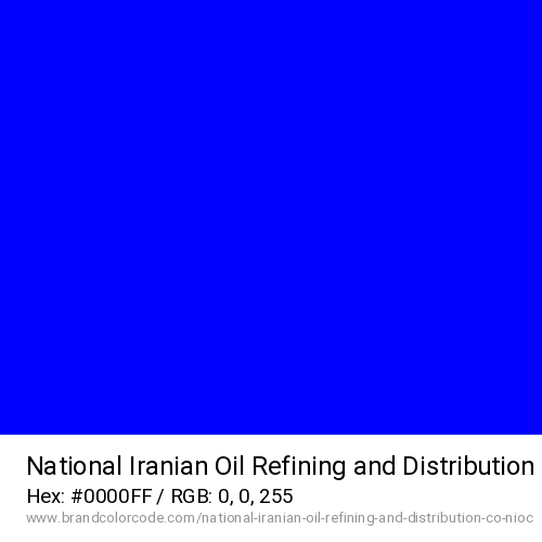 National Iranian Oil Refining and Distribution Co. (NIOC)'s Blue color solid image preview