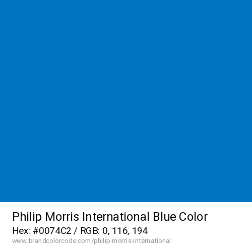 Philip Morris International's Blue color solid image preview