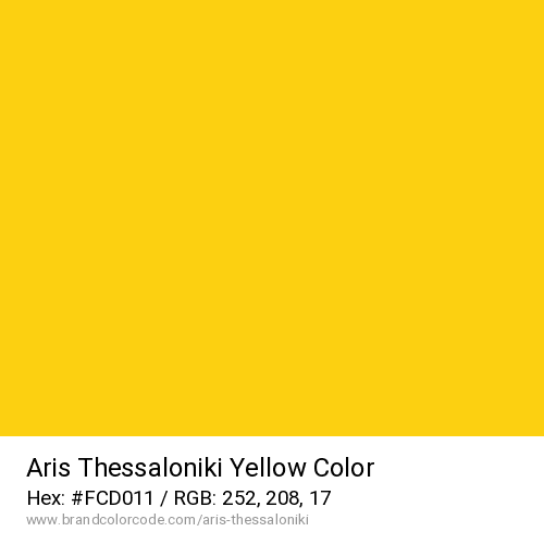 Aris Thessaloniki's Yellow color solid image preview