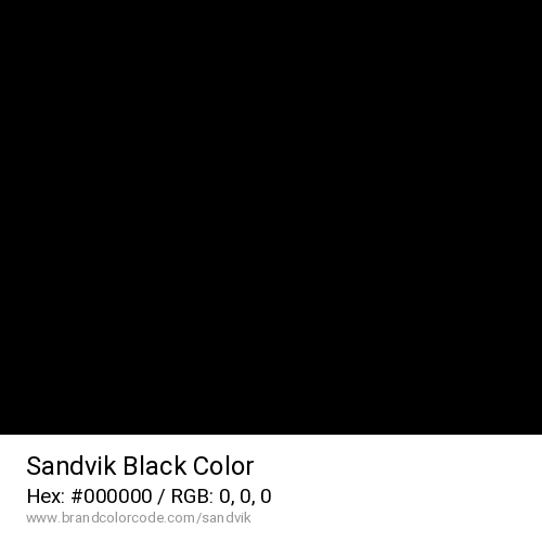 Sandvik's Black color solid image preview