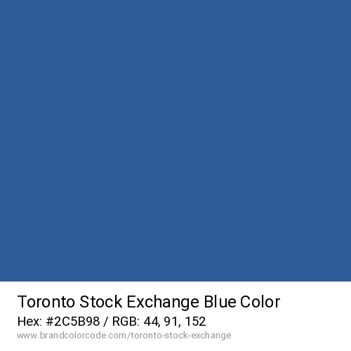 Toronto Stock Exchange's Blue color solid image preview