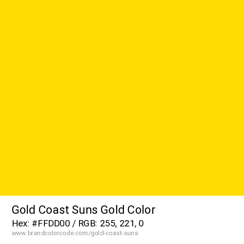 Gold Coast Suns's Gold color solid image preview