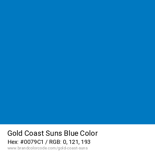 Gold Coast Suns's Blue color solid image preview
