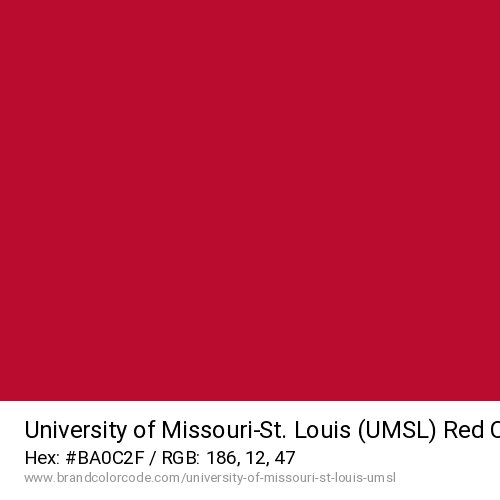 University of Missouri-St. Louis (UMSL)'s Red color solid image preview