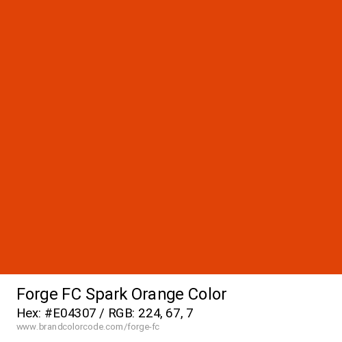 Forge FC's Spark Orange color solid image preview