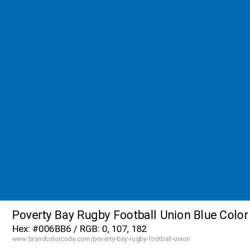 Poverty Bay Rugby Football Union's Blue color solid image preview