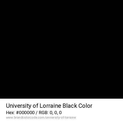 University of Lorraine's Black color solid image preview