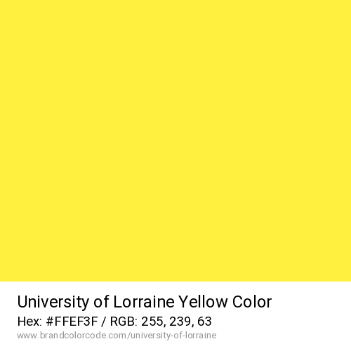 University of Lorraine's Yellow color solid image preview