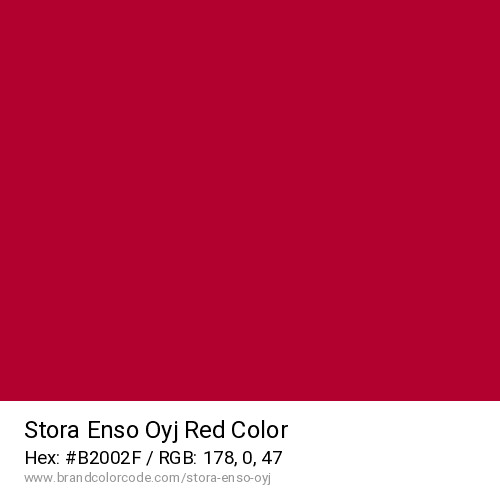 Stora Enso Oyj's Red color solid image preview