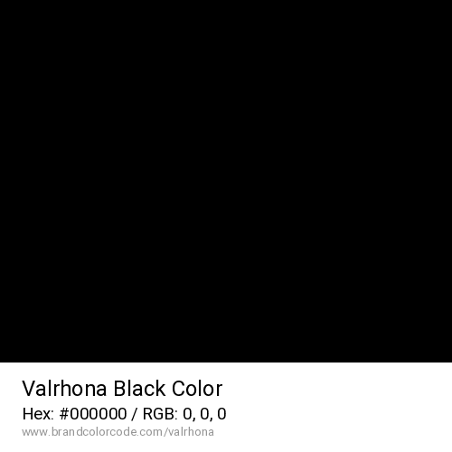 Valrhona's Black color solid image preview