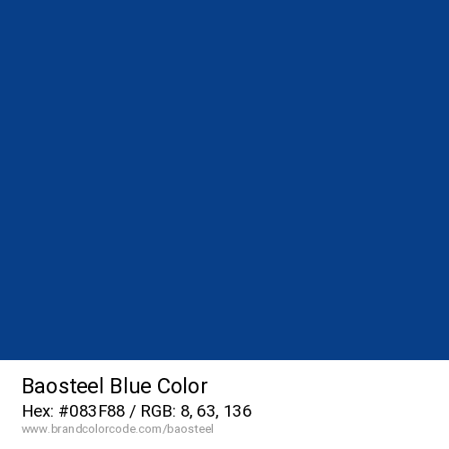 Baosteel's Blue color solid image preview