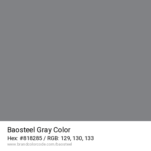 Baosteel's Gray color solid image preview