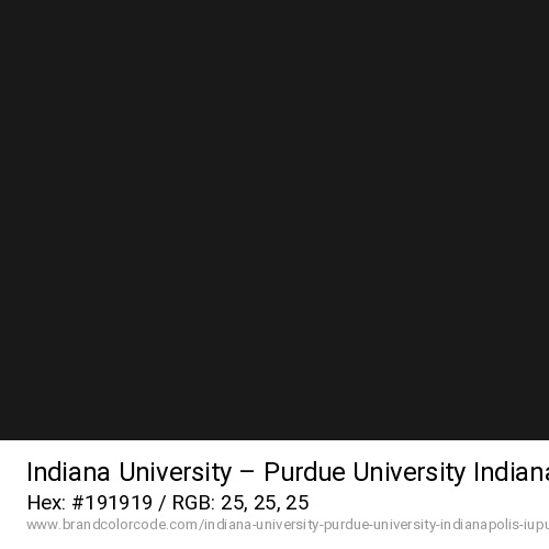 Indiana University – Purdue University Indianapolis (IUPUI)'s Black color solid image preview