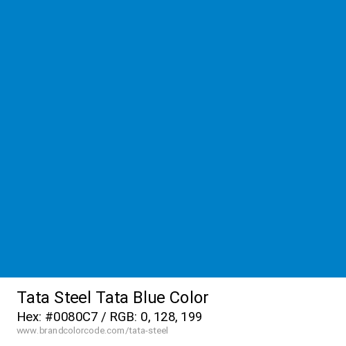 Tata Steel's Tata Blue color solid image preview
