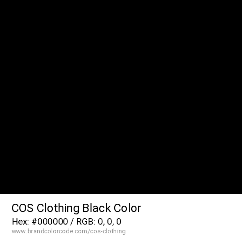 COS Clothing's Black color solid image preview