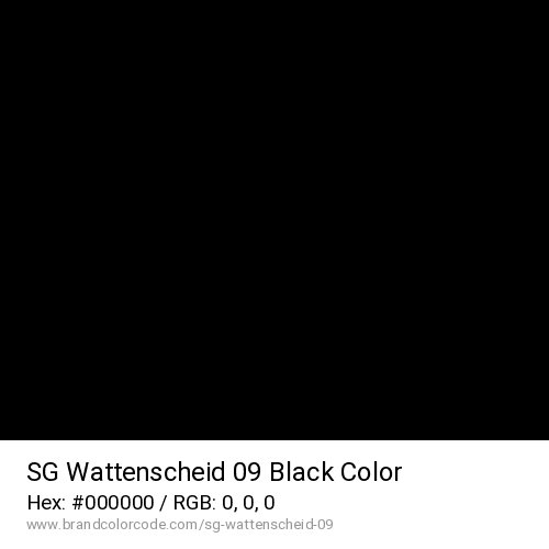 SG Wattenscheid 09's Black color solid image preview